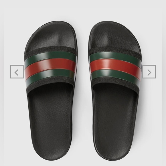Gucci Rubber Web Slide Sandal - Picture 11 of 12